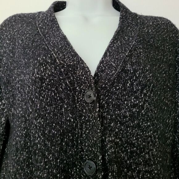 Joe Fresh Black Long Knit Cardigan Sz S - Picture 3 of 6
